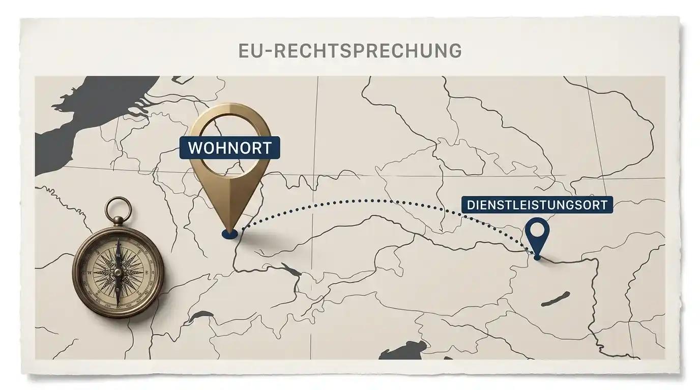 Konzeptionelle Darstellung der EuGH-Entscheidung zur grenzüberschreitenden Geltendmachung von Verlusten aus Online-Glücksspielen am Wohnsitz des Spielers