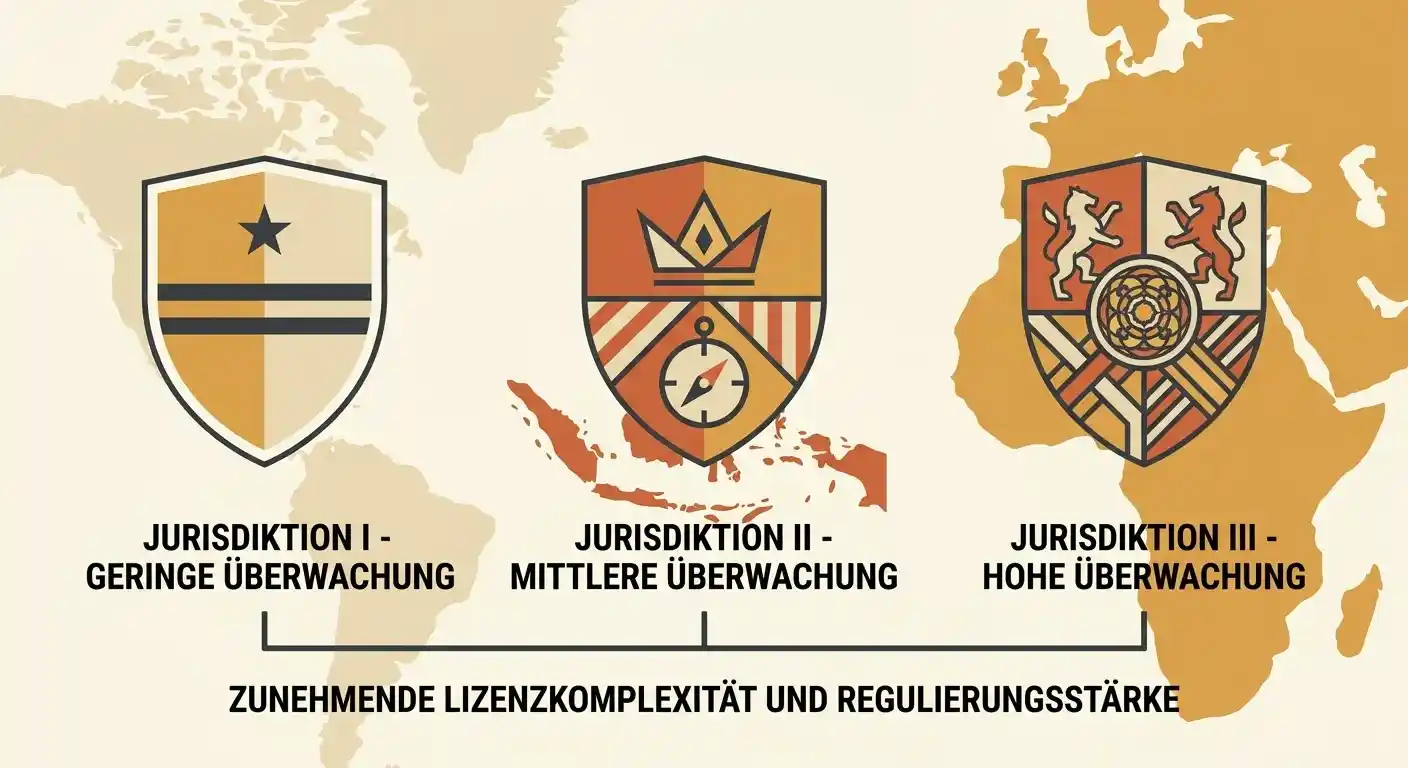Überblick über die Lizenz-Jurisdiktionen Malta, Curaçao und Anjouan für Casinos ohne OASIS