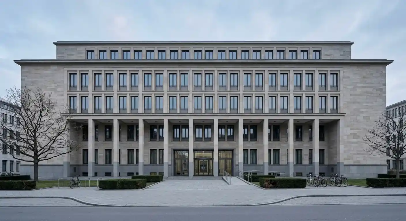 Verwaltungsgebäude in Hessen als Symbol für das Regierungspräsidium Darmstadt als zuständige Behörde für OASIS